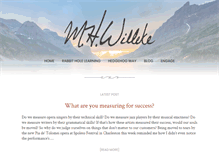 Tablet Screenshot of mhwilleke.com